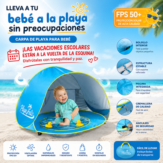 Carpa portátil de playa para niños