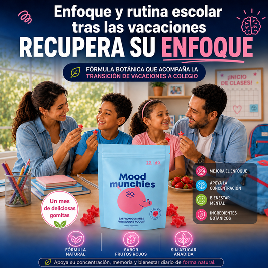 Mood Munchies | Gomitas Naturales para el Enfoque y la Concentración Infantil